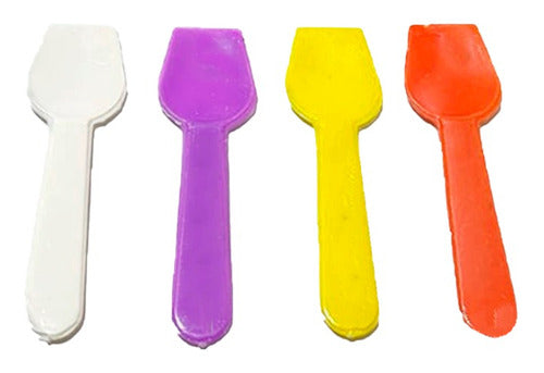 Umpapel Descarplast Ice Cream Spoons Assorted Colors Pack X 1 Kg 0