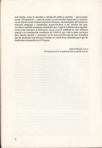 Literatura Comparada Seminario Montevideo 1989 Block Behar 4