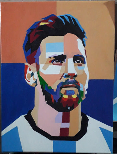 Messi Canvas Art in 30x40 Frame 0