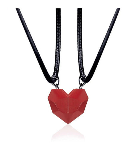 Magnetic Heart Couples Magnetic Necklace Love Jewelry Set Men Women Gift 14