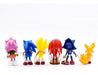 Sun Sonic, Super, Tails, Knuckles, Amy, Metal Action Figure Set 2