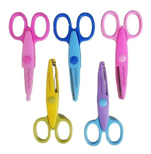 Set of 6 Scissors with Decorative Cuts for Crafts and Fine Motor Skills 4