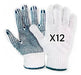 Fiemo Fundas 12 Pairs of Reinforced Dotted Work Gloves 0