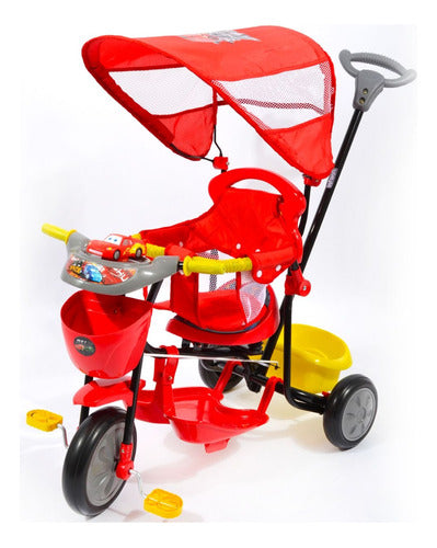 Disney Tricycle with Guide and Canopy for Ages 9 to 36 Months - Safety First! 0