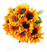 T4u - Ramo De Flores Artificiales De Girasoles Con Tallos Pa 0