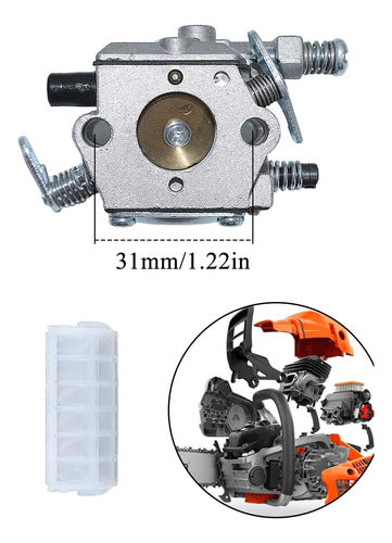 Carburetor + Air Filter for Stihl Ms210 Ms230 Ms250 3