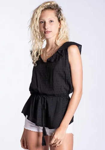 Real Showroom Blusa Super Delicada Cinto Mujer Verano 6