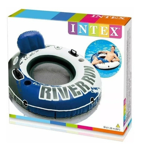 Intex Inflatable River Run Mat 135cm Diameter Pool Float 2