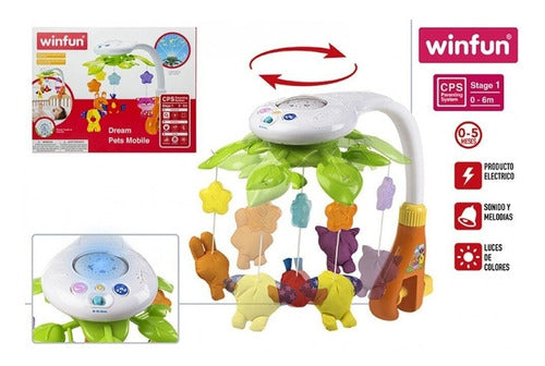 Winfun The Best Musical Crib Mobile with Projector for Baby 1