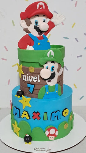 Que Pena Cortarla Mario Bros Decorated Cakes 6