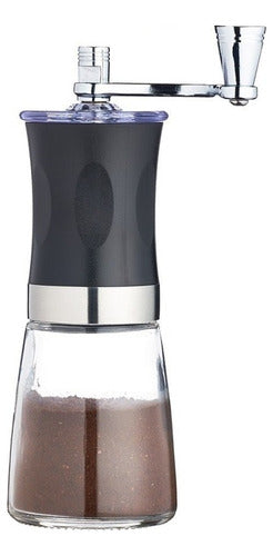 Adjustable Ceramic Manual Coffee Grinder Glass Jar 0