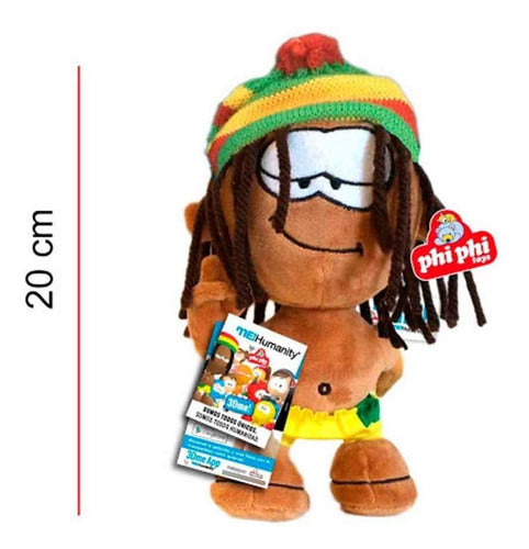 Figura Me Humanity Rasta Peluche En Caja 20cm 1