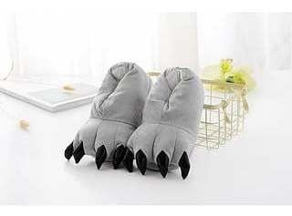 Gray Koahla Slippers with Claws 0