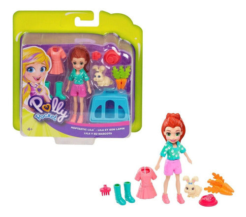 Polly Pocket Lila Y Su Mascota - Original Mattel 0