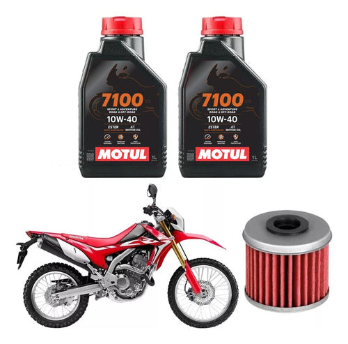 Wega Motul 7100 Synthetic Oil Change Kit for Honda CRF 250r 10/14 CRF 450 09/12 0