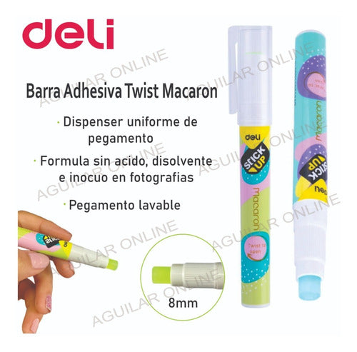 Deli Stick Up Kit Bar + Double Tip Vinilico Adhesive Set 3