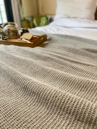 Waffle Honeycomb Bed Runner/Blanket Galicia 36