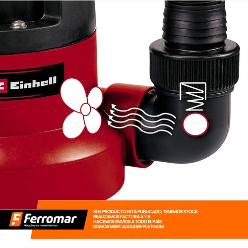Einhell Submersible Pump 1/2hp Dirty Water Drainage Pool 2