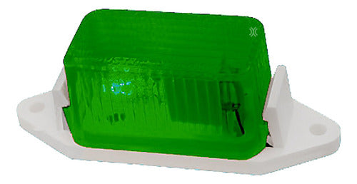 Baiml Faro Posicion Rectangular Verde Camion Acoplado 0