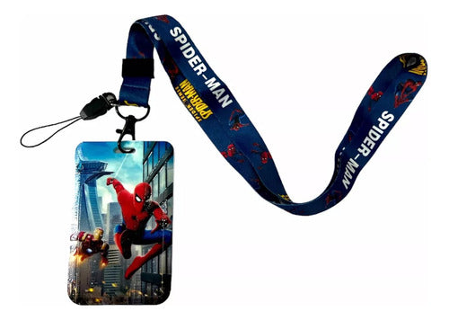 Spiderman Sube Card Holder Keychain Unique Design 3