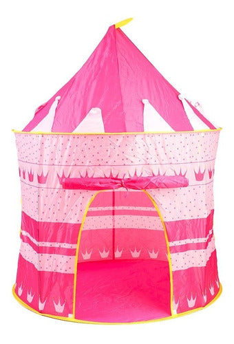 Kids Self-Assembling Play Tent Castle House with Bag 4