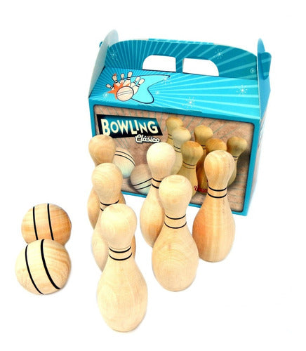 Planeta Juguete Classic Wooden Bowling Set 2