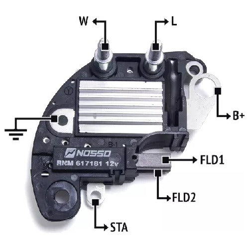 Magneti Marelli Voltage Regulator Alternator M.marelli Rnm 617181 0