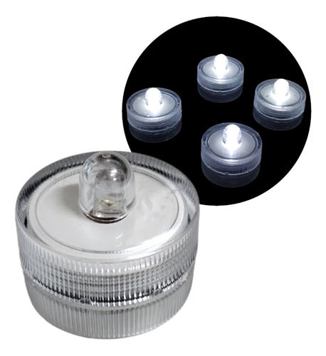Set of 12 Submersible LED Candles with Included Batteries 0