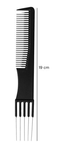 Professional Carbon Comb with Rake - Jessamy P7616 1
