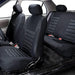 FH Group FB068BLACK115 Automotive Seat Cover Black with 3D Air Mesh Design 1