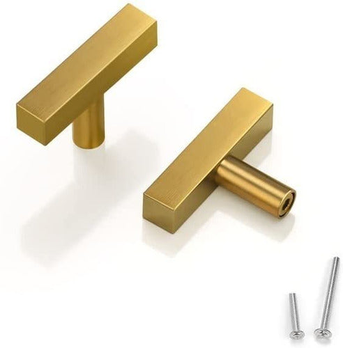 ZW Gold 5 Long Metal Cabinet Pulls 50mm 0