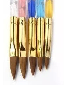 Hermoso Toque Professional Acrylic Brushes X 5 2