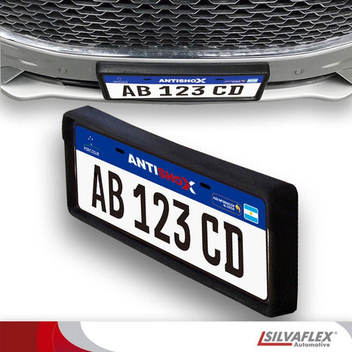 SILVAFLEX® VW Amarok Frontal License Plate and Bumper Protector Antishox® 25mm Silvaflex 2