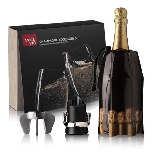 Vacu Vin Champagne Set Opener + Cooler + Stopper 0