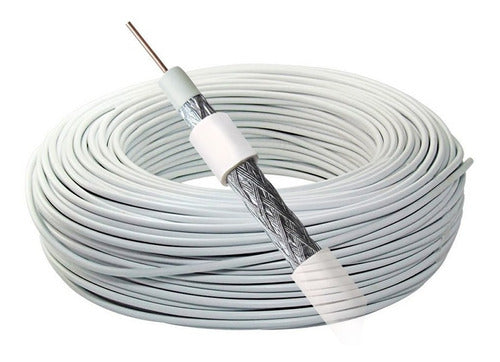 P-VISION Cable Coaxial RG6 White 2 Roll 152 Meters Each 1