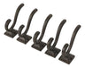 Ambipolar Rustic Cast Iron Decorative Hook Set of 5 4