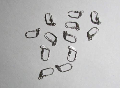 Bijou 12 Surgical Steel Closed Hooks with Flower Detail 3