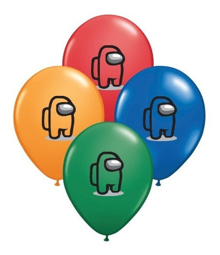 Globos Among Us X 10 Unid Grandes De 12    Colores Surtidos 0