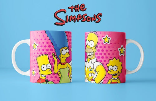 Kit Diseños Plantillas Tazas Los Simpsons Sublimación M9 4