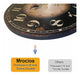 Mrocioa 16-Inch Black Vintage-Themed Wall Clock 2