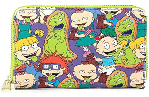 Loungefly Nickelodeon Rugrats Reptar Bar All Over Print Zip 1