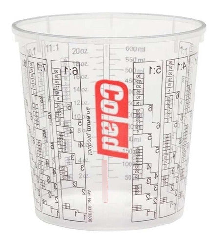 Vaso Para Mezcla Pinturas Lacas Barnices 1400 Cc Colad 0