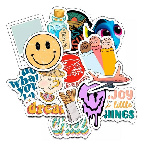 Vinyl Stickers Decals x20 Waterproof for Thermos Car Cell Phone 7