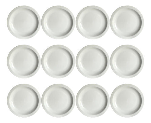 Ricony Set X12 Plato De Playo 21cm Porcelana 0