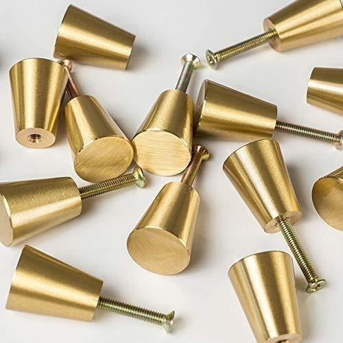 10 Pack Gold Solid Brass Drawer Cabinet Knobs by 7XYWWBYJ 0