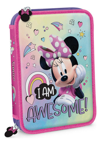 Minnie Special Effect PVC Two-Tier Pencil Case 0