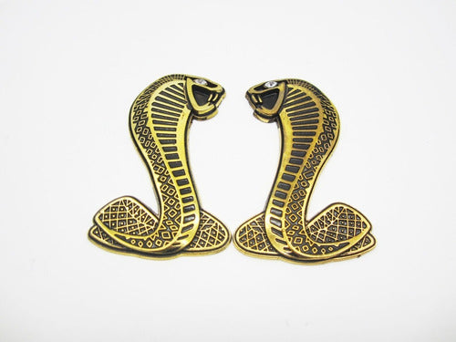 Ford Mustang GT500 Golden Cobra Snake Emblems 0