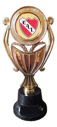 Trofeo Plástico Copa Plana Independiente 18cm Souvenir 0