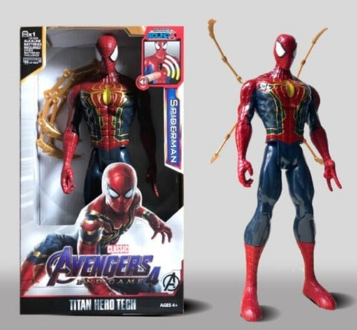 Super Héroes Iron Spider Spiderman - Light and Sound - Large 30 cm 1