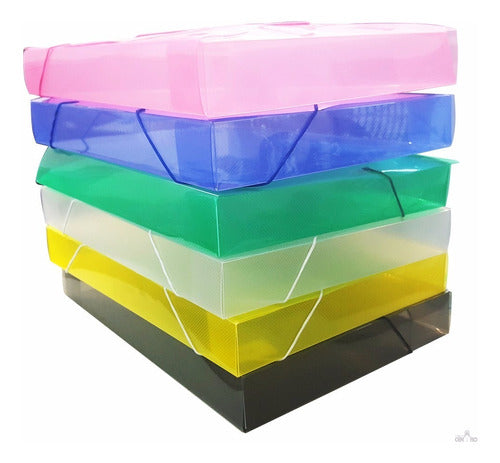 Lama File Box PVC with Elastic 4 cm Spine Legal Size 7